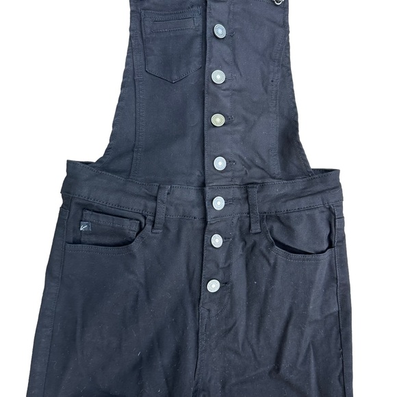 Kancan Overalls Jean Womens Denim Stretch Bibs Boho 90s Black Small NWT - Picture 10 of 16